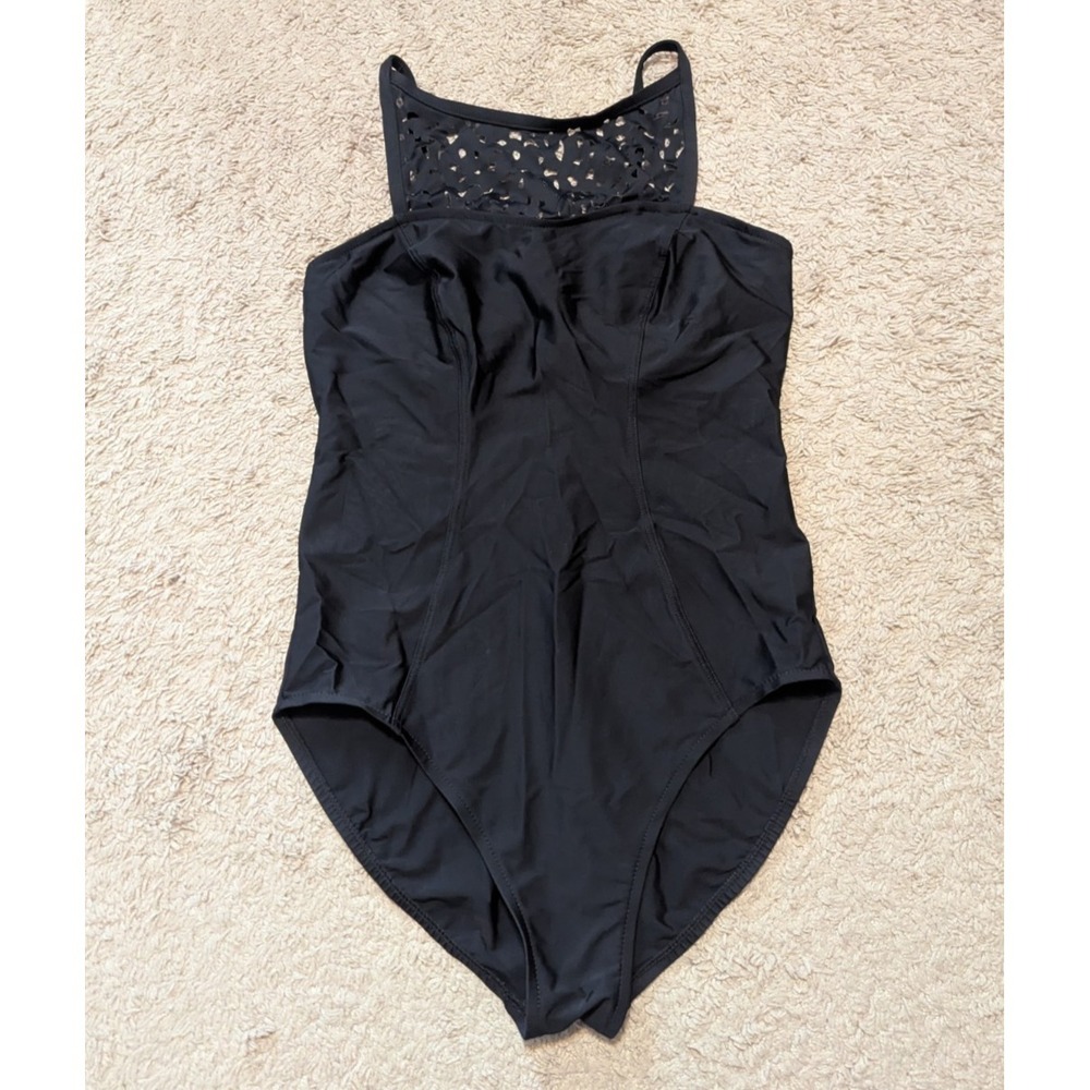 Magicsuit One Piece Swimsuit Women‎ Sz 8 Cut It Out Juli Lasercut Black Bathing